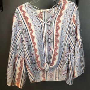 Tie front top